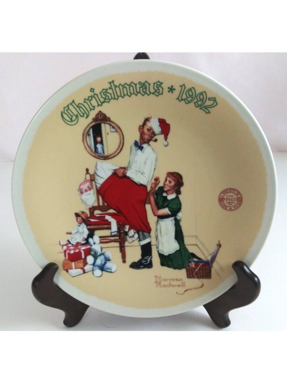 Knowles The Christmas Surprise By Norman Rockwell Limited Edition Plate #19765B